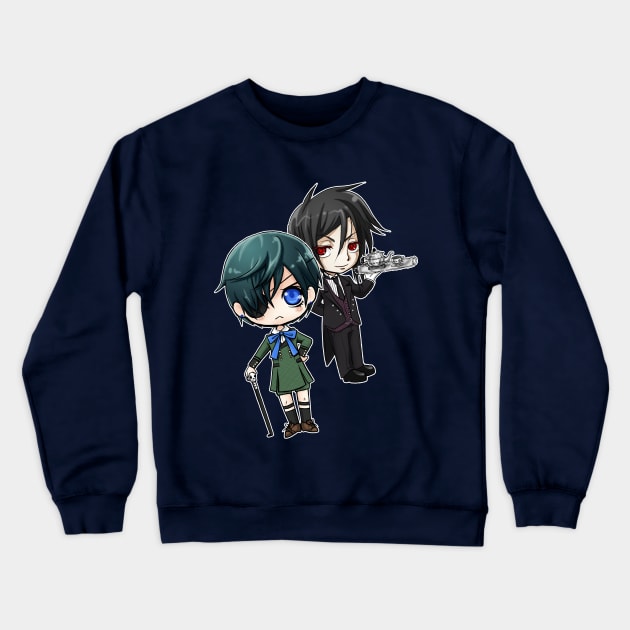 Kuroshitsuji - Ciel & Sebastian Crewneck Sweatshirt by Studio Marimo